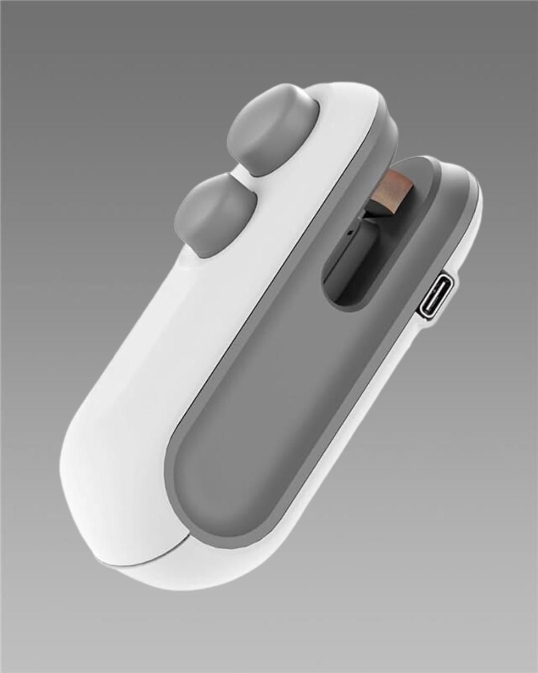 Portable Mini Sealing Machine 2 in 1 USB Rechargeable Magnetic Bag Sealer Heat Seal with Cutter, Plastic Bags Packing Machine Home Appliances