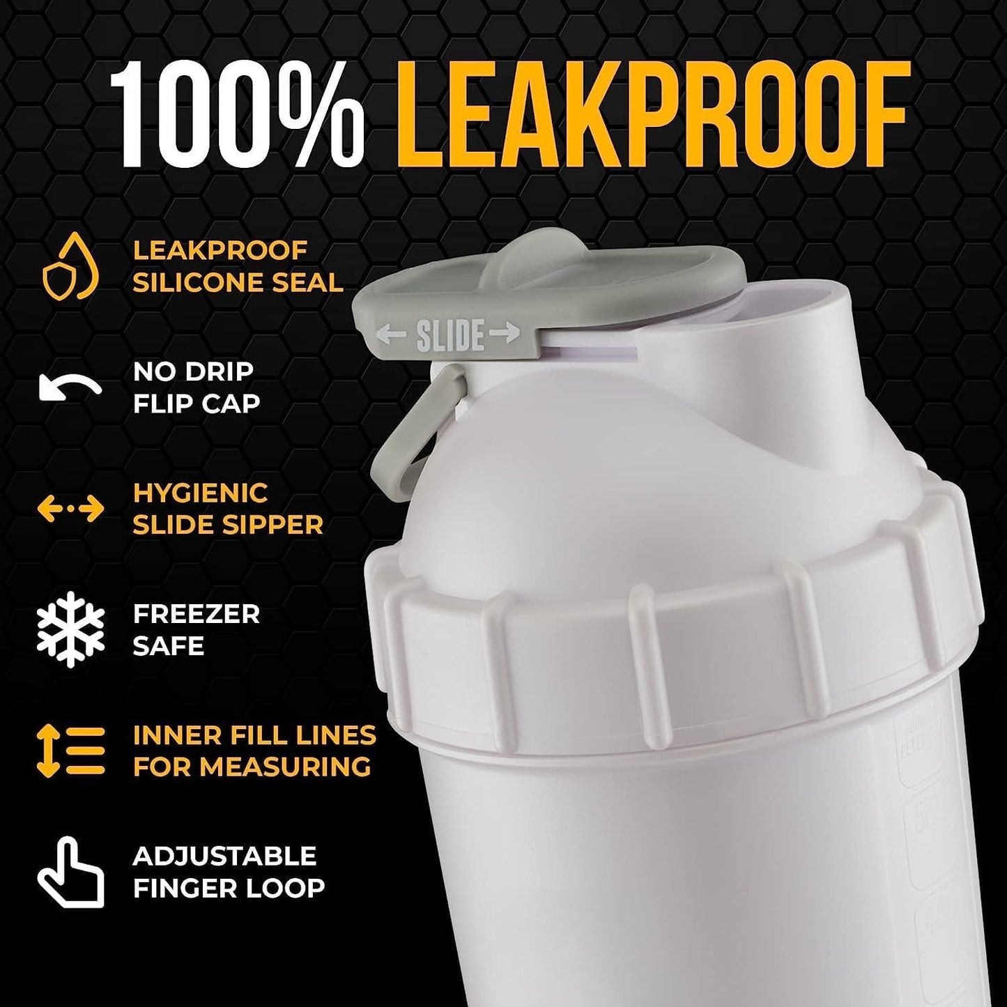 Gym Protein Shaker Bottle Advanced Workout Companion for Protein Mixes